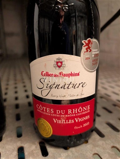 Valle del Rodano Côtes-du-Rhône Cellier des Dauphins Signature Vieilles Vignes 2022