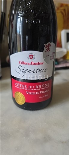 Valle del Ródano Côtes del Ródano Cellier des Dauphins Signature Vieilles Vignes 2022