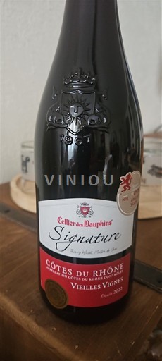 Рона долина Кот дю Рон Cellier des Dauphins Signature Vieilles Vignes 2022