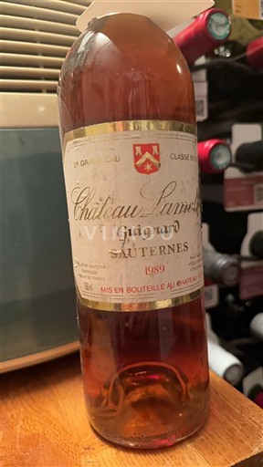 Bordeaux Sauternes 2e Grand Cru Château Lamothe Guignard 1989
