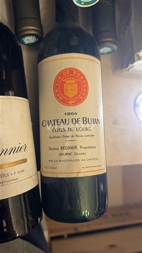 Bordeaux Côtes-de-bourg Château Bujan 1964