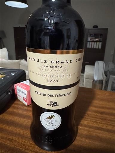 Roussillon Banyuls Grand Cru Grand Cru Cellier des Templiers La Serra 2007