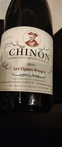 Loiren laakso Chinon Chauveau Les Vignes Rouges 2010
