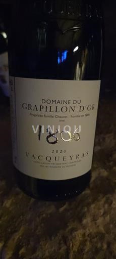 Vale do Ródano Vacqueyras Domaine Grapillon d'Or 1806 2023