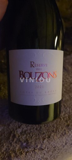 Rhône Valley Côtes du Rhône Bouzon Réserve de Bouzons 2021