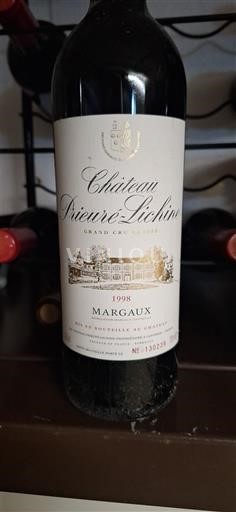 Bordeaux Margaux Grand Cru Château Prieuré-Lichine 1998