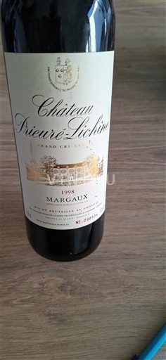 Bordeaux Margaux Grand Cru Château Prieuré-Lichine 1998