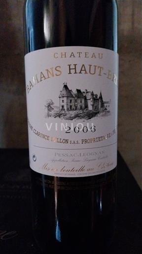 Бордо Пессак-Леоньян Château Bahans Haut-Brion 2006