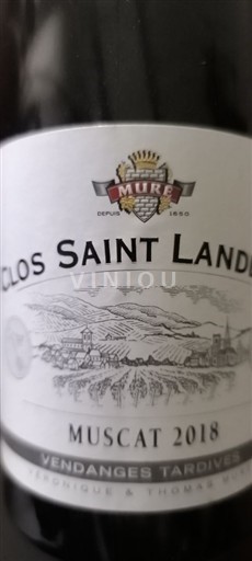 Alzacija Alsace Grand Cru Vendanges Tardives Muré Clos Saint Landelin 2018