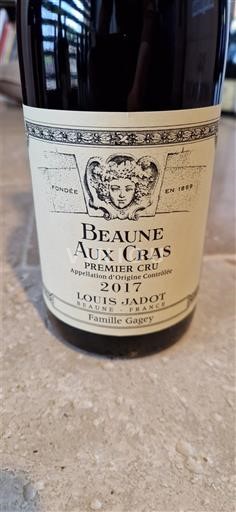 Bourgogne Beaune Premier Cru Louis Jadot Beaune Aux Cras Premier Cru 2017