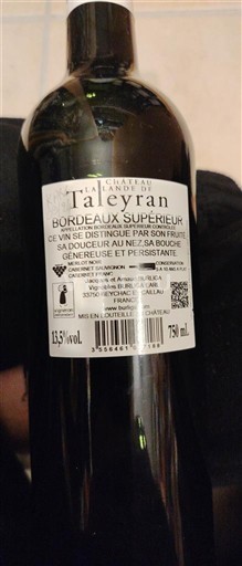 Bordeaux Bordeaux Supérieur Château Taleyran Niet-geïntegreerd