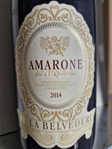 Vénétie Amarone della Valpolicella Villa Belvedere Amarone 2014