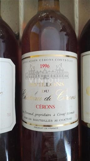 Bordeaux Cérons Château Cérons Pavillons 1996