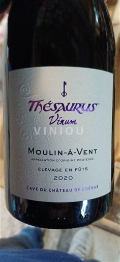 Beaujolais Moulin-à-vent Château Cave du Château de Chénas Thesaurus Vinum 2020