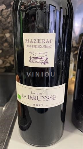 Languedoc Corbières-Boutenac Domaine La Bouysse Mazérac 2017