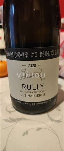 Burgundsko Rully François de Nicolay Les Maizières 2020
