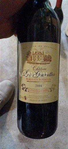 Bordeaux Bordeaux supérieur Château Les Gravettes 2006