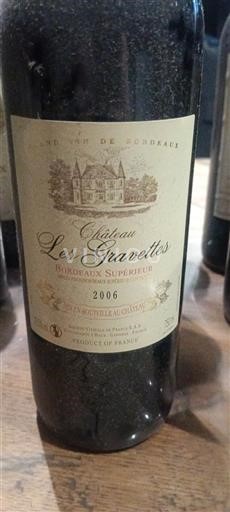 Bordoja Bordeaux Supérieur Château Les Gravettes 2006