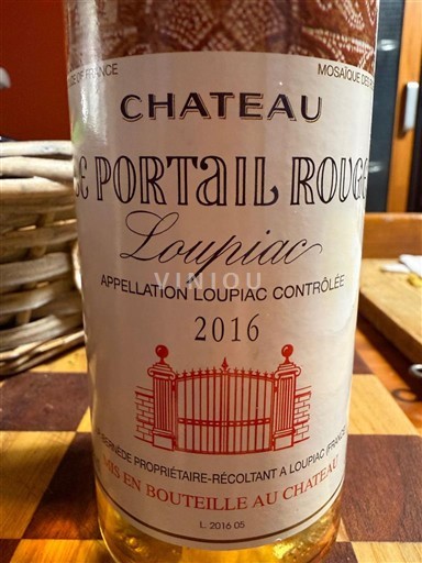 Bordeaux Loupiac Château Le Portail Rouge 2016