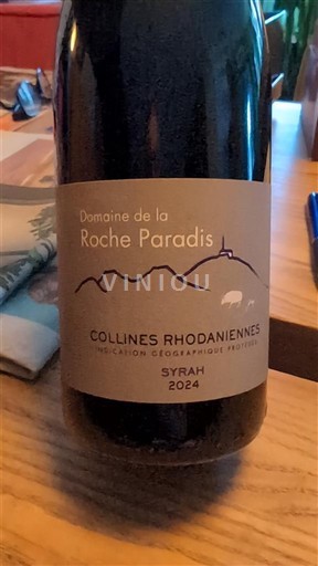 Wijnen Rouge sec Domaine La Roche Paradis 2024 Frankrijk Alpen en Rhônevallei Rhodanische Heuvels IGP