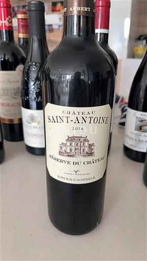 Bordeaux Bordeaux supérieur Château Saint-Antoine Réserve du Château 2014