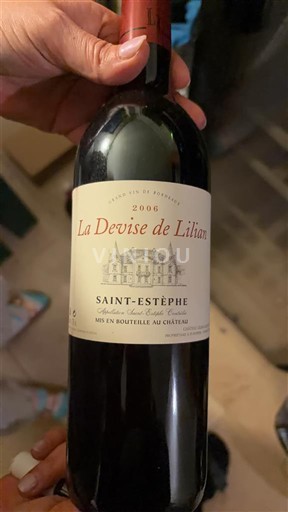 Bordeaux Saint-Estèphe Lilian Ladouys La Devise de Lilian 2006