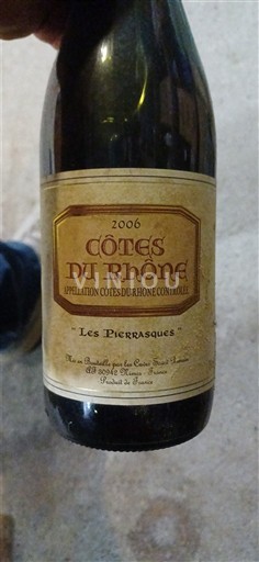 Vallée du Rhône Côtes-du-rhône Cave Saint Désirat Les Pierrasques 2006