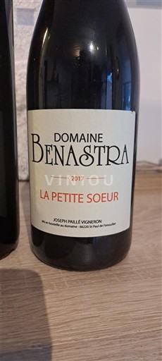 Roussillon Côtes-du-roussillon Domaine Benastra La Petite Soeur 2017