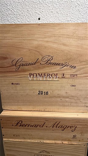 Bordéus Pomerol Grand Beauséjour 2016