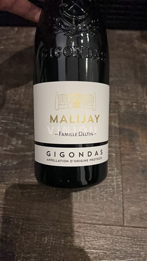 Vallée du Rhône Gigondas Château Malijay Malijay Non Millésimé