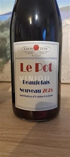 Beaujolais Beaujolais Nouveau Louis Tête Le Pot 2025