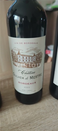 Bordeaux Château Guilhem de Mestre 2022