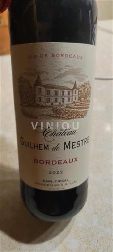 Bordeaux Château Guilhem de Mestre 2022