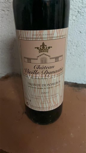 Bordeaux Lalande-de-Pomerol Château Vieille Dynastie 2007