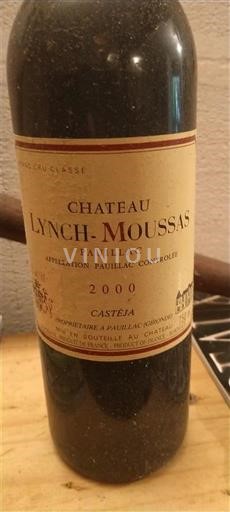 Bordeaux Pauillac Grand Cru Château Lynch-Moussas 2000
