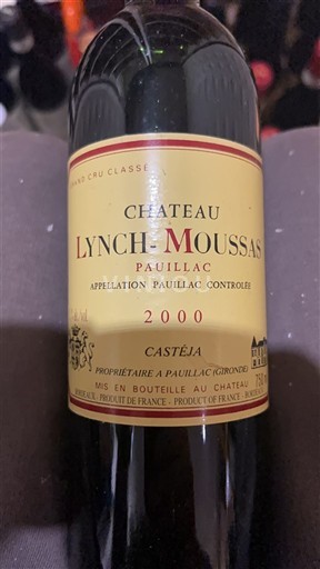 Bordeaux Pauillac Grand Cru Château Lynch-Moussas 2000
