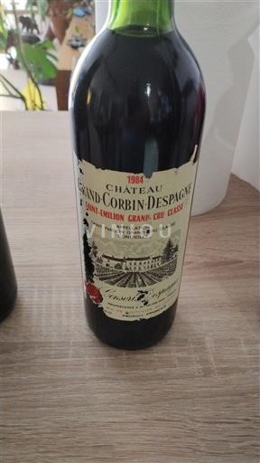 Bordeaux Saint-Émilion Grand Cru Grand Cru Classé Château Grand Corbin-Despagne 1984