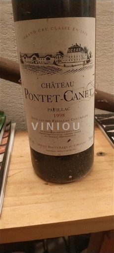 Bordeaux Pauillac Grand Cru Château Pontet-Canet 1998