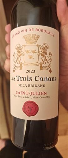 Burdeos Saint-Julien Les Trois Canons de la Bridane 2023