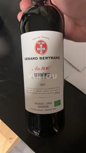 Langvedok Corbières Gérard Bertrand An 806 2022