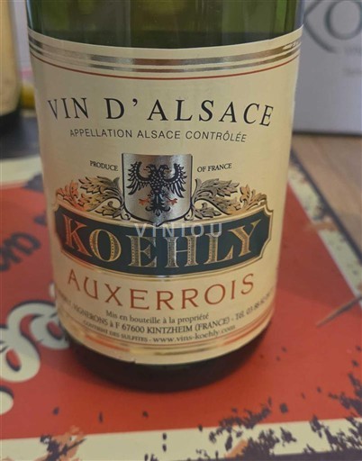Alsacia Koehly Auxerrois Sin añada