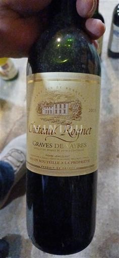 Bordeaux Graves-de-vayres Château Roynet 2001