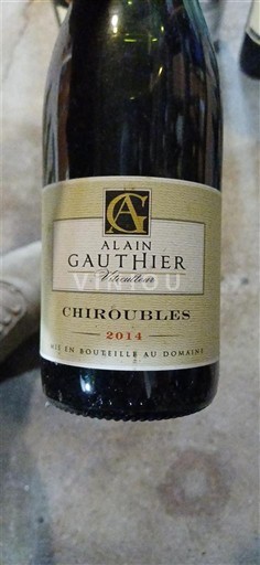 Beaujolais Chiroubles Alain Gauthier 2014