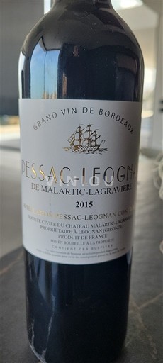 Bordeaux Pessac-Léognan Château Malartic-Lagravière Pessac-Léognan de Malartic-Lagravière 2015
