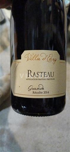 Rona dolina Rasteau Villa d'Erg Grande 2014