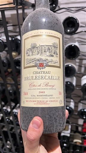 Burdeos Côtes-de-bourg Château Brulesécaille 2003