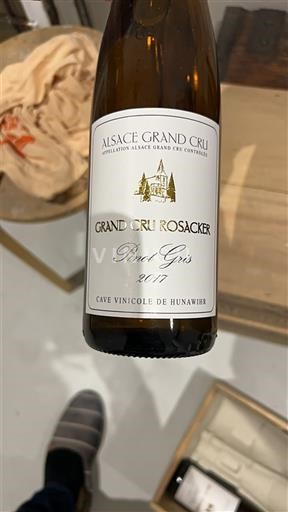 Alsasko Nespecifikováno Grand Cru Cave Vinicole de Hunawihr Grand Cru Rosacker Pinot Gris 2017