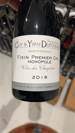 Burgund Fixin Premier Cru Domaine Guy & Yvan Dufouleur Clos du Chapitre Monopole 2018