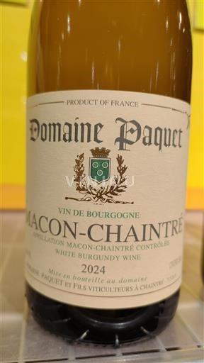 Burgundi Mâcon ja Mâcon-kylät Domaine Paquet 2024