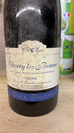 Borgonha Chorey-lès-Beaune Maison Colin Seguin Cave Privée 2008